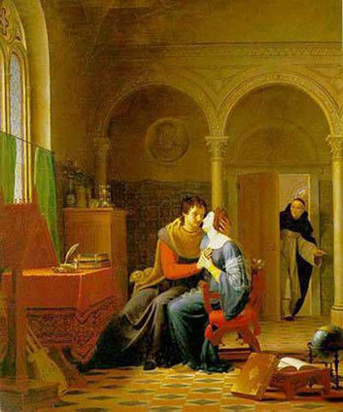 Les Amours painting Heloise and Abelard