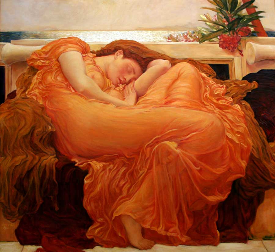 flaming_june-900 Flaming June by Frederic Leighton